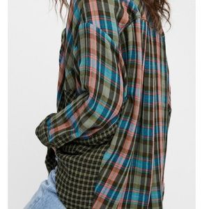 Free People | One of the Guys Oversized Flannel Size M